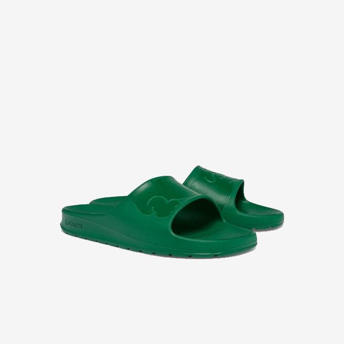 verde gg2 VVL0A1814 hombres Lacoste chanclas sintéticas croco 2.0 con logo