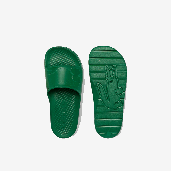 verde gg2 VVL0A1814 hombres Lacoste chanclas sintéticas croco 2.0 con logo