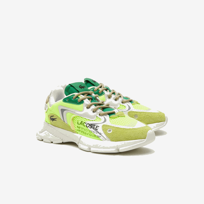 amarillo y blanco hueso y21 VVL0A1696 hombres Lacoste tenis l003 neo textil