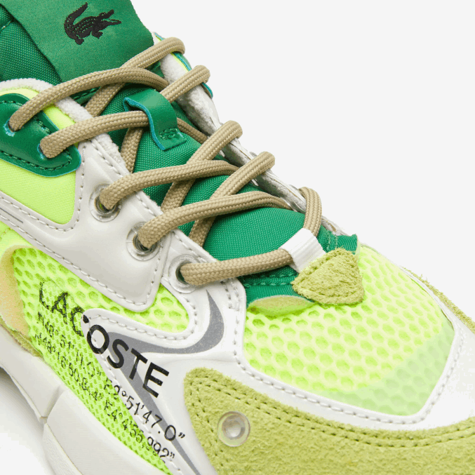 amarillo y blanco hueso y21 VVL0A1696 hombres Lacoste tenis l003 neo textil