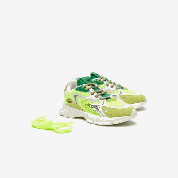 amarillo y blanco hueso y21 VVL0A1696 hombres Lacoste tenis l003 neo textil