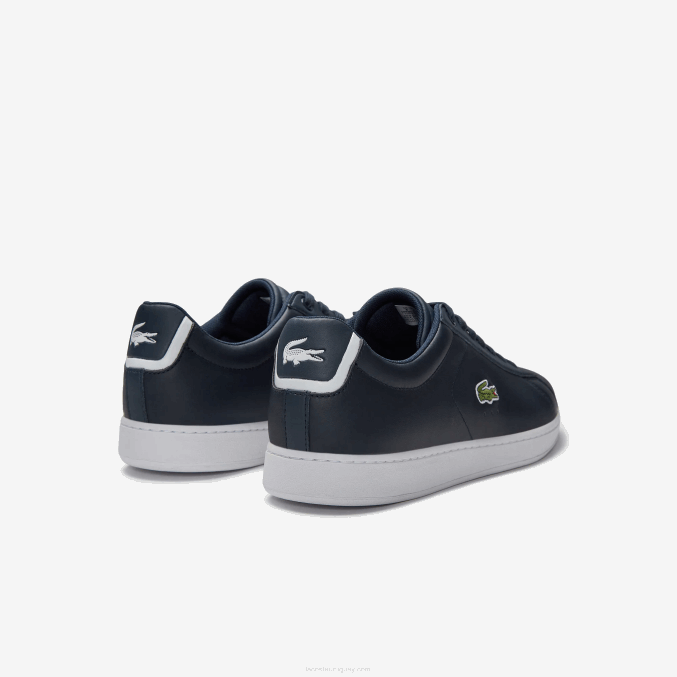 azul marino 003 VVL0A1874 hombres Lacoste zapatillas carnaby evo de piel