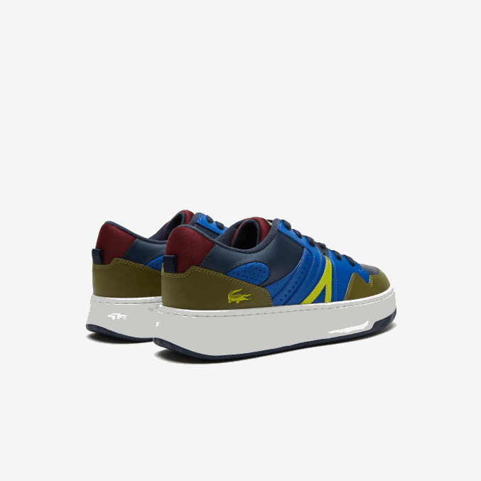 azul marino caqui ah9 VVL0A1825 hombres Lacoste zapatillas l005 de piel