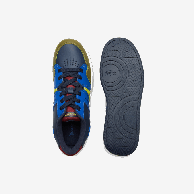 azul marino caqui ah9 VVL0A1825 hombres Lacoste zapatillas l005 de piel