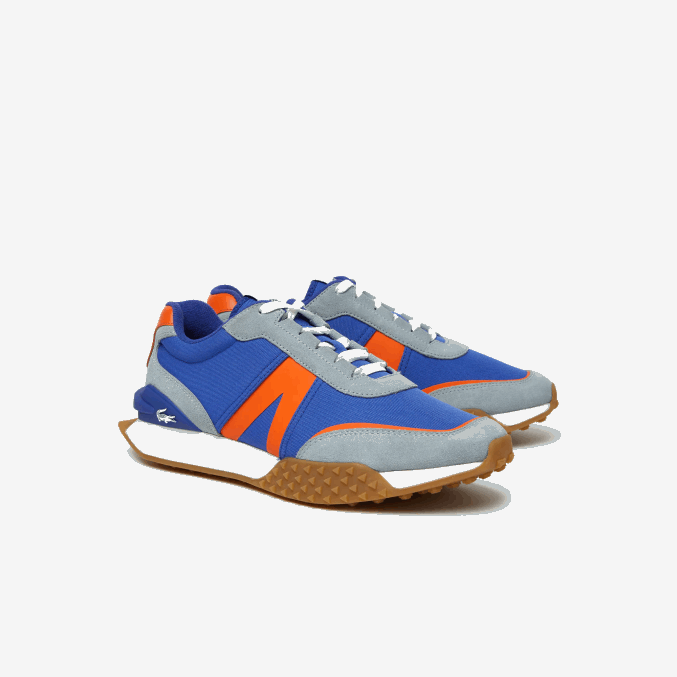 azul naranja ba1 VVL0A1780 hombres Lacoste Zapatillas de montaña l-spin deluxe de piel y textil para invierno