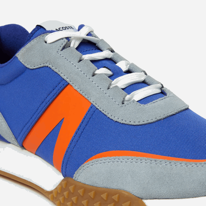 azul naranja ba1 VVL0A1780 hombres Lacoste Zapatillas de montaña l-spin deluxe de piel y textil para invierno