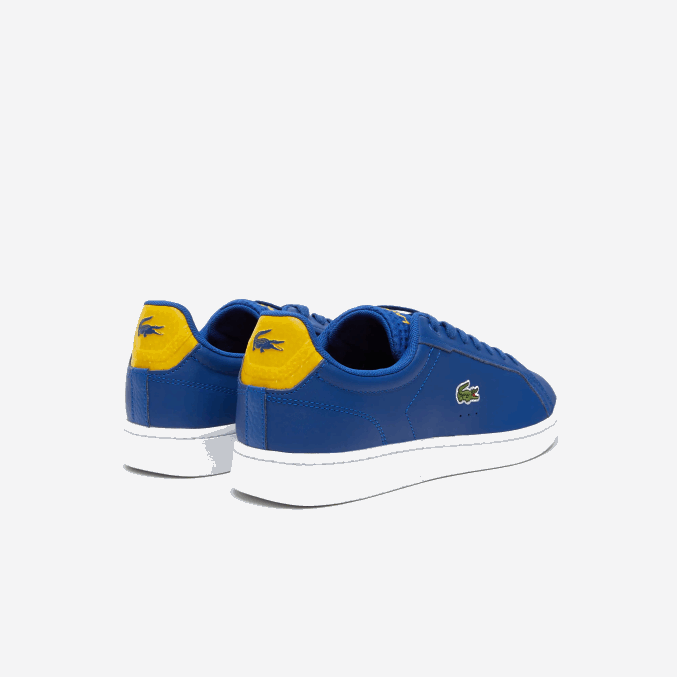azul oscuro y blanco 121 VVL0A1744 hombres Lacoste zapatillas carnaby pro de piel con tacón pop