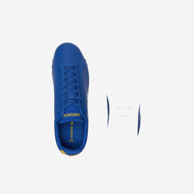azul oscuro y blanco 121 VVL0A1744 hombres Lacoste zapatillas carnaby pro de piel con tacón pop