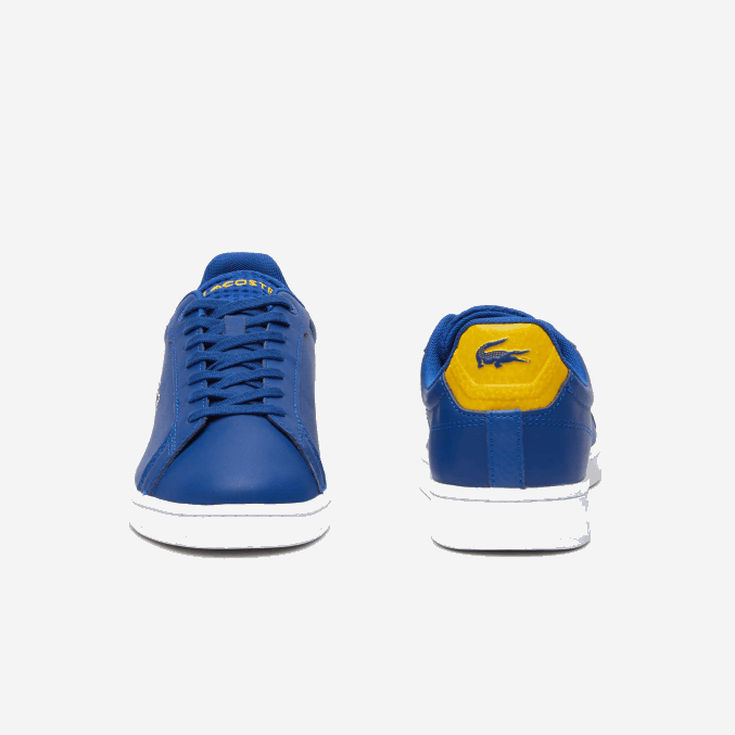 azul oscuro y blanco 121 VVL0A1744 hombres Lacoste zapatillas carnaby pro de piel con tacón pop