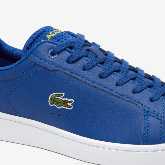 azul oscuro y blanco 121 VVL0A1744 hombres Lacoste zapatillas carnaby pro de piel con tacón pop