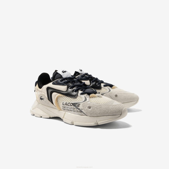 blanco negro 2g9 VVL0A1694 hombres Lacoste tenis l003 neo textil
