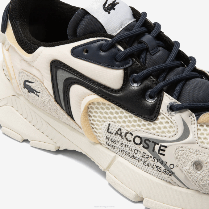 blanco negro 2g9 VVL0A1694 hombres Lacoste tenis l003 neo textil