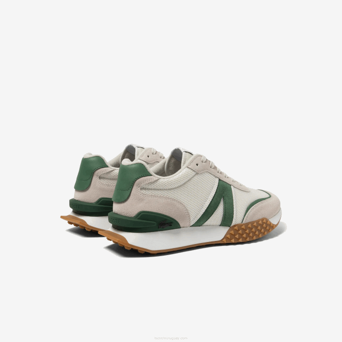 blanco/verde 082 VVL0A1738 hombres Lacoste tenis l-spin deluxe de piel