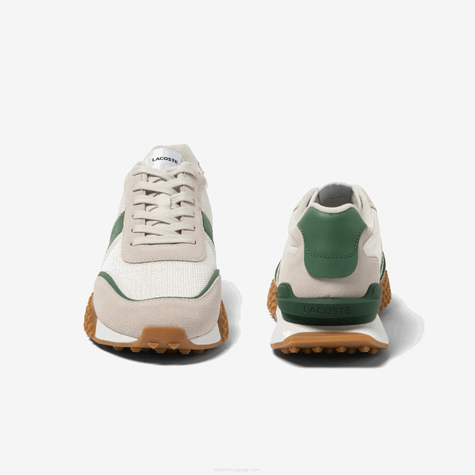 blanco/verde 082 VVL0A1738 hombres Lacoste tenis l-spin deluxe de piel