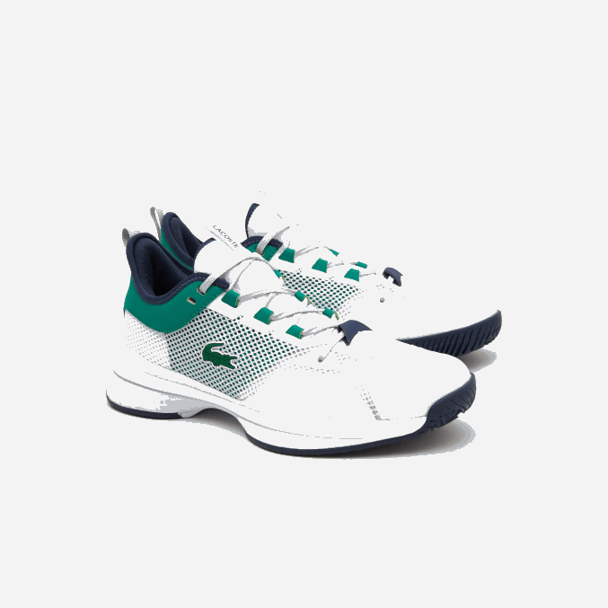 blanco/verde 082 VVL0A1903 hombres Lacoste tenis textiles ag-lt21
