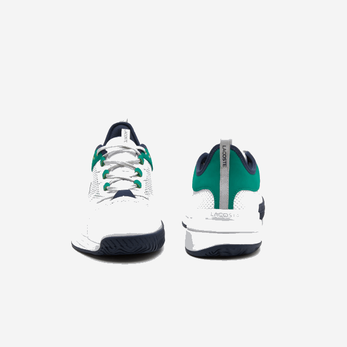 blanco/verde 082 VVL0A1903 hombres Lacoste tenis textiles ag-lt21