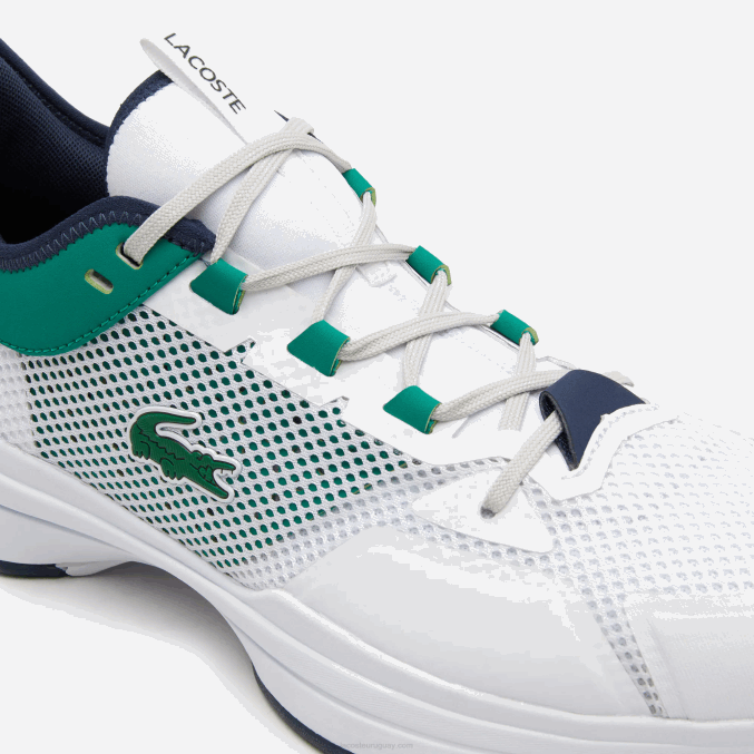 blanco/verde 082 VVL0A1903 hombres Lacoste tenis textiles ag-lt21