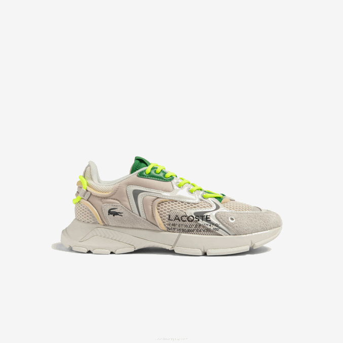 blanco verde wg1 VVL0A1698 hombres Lacoste tenis l003 neo textil