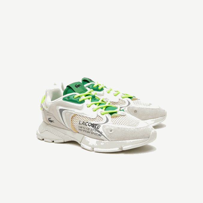 blanco verde wg1 VVL0A1698 hombres Lacoste tenis l003 neo textil
