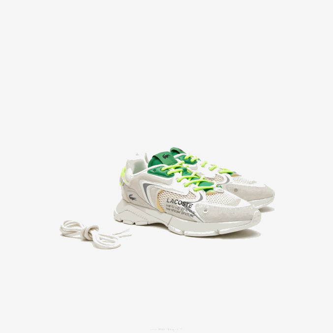 blanco verde wg1 VVL0A1698 hombres Lacoste tenis l003 neo textil