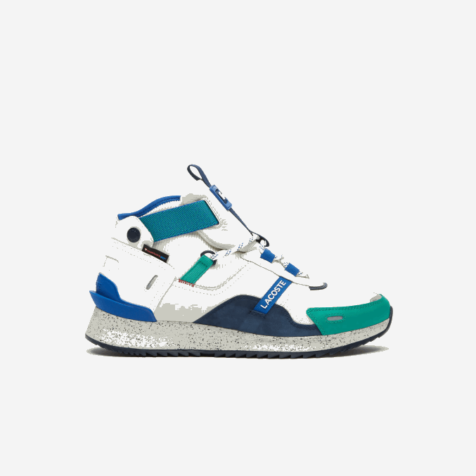 blanco verde wg1 VVL0A1847 hombres Lacoste zapatos de exterior de cuero y sintético run breaker