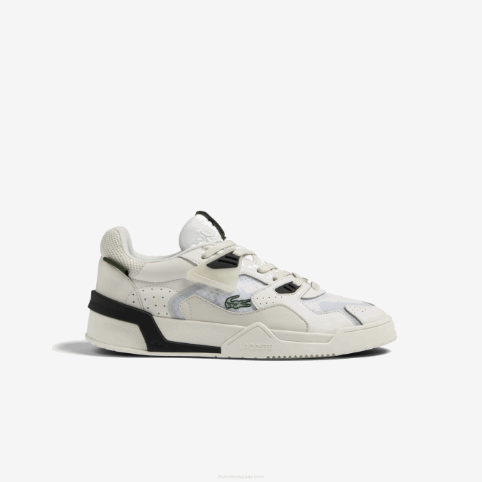 blanco y hueso 65t VVL0A1730 hombres Lacoste zapatillas lt125 de piel