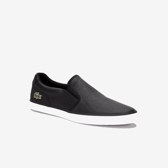 blanco y negro 312 VVL0A1885 hombres Lacoste tenis jouer sin cordones