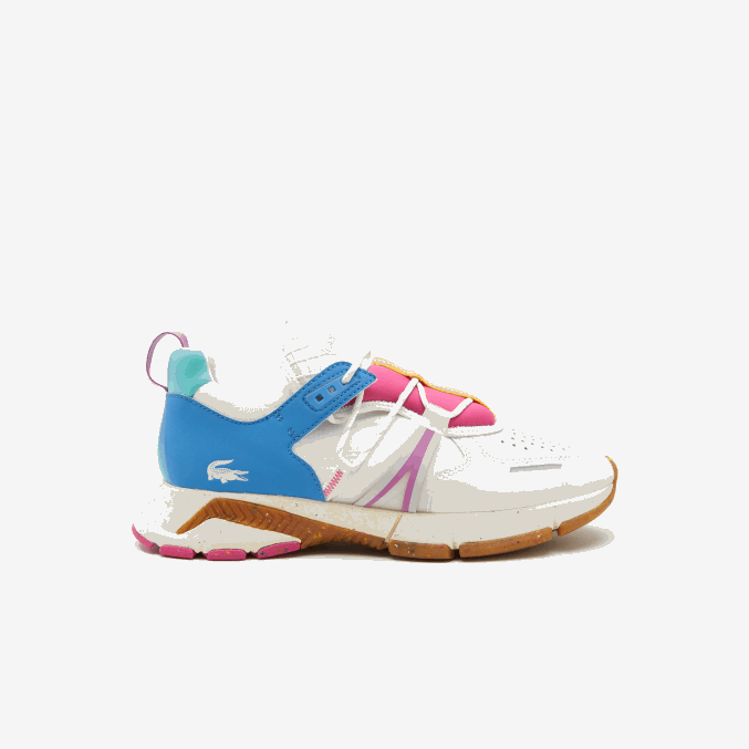 blanco y rosa b53 VVL0A1842 hombres Lacoste zapatillas l003 ecotextil