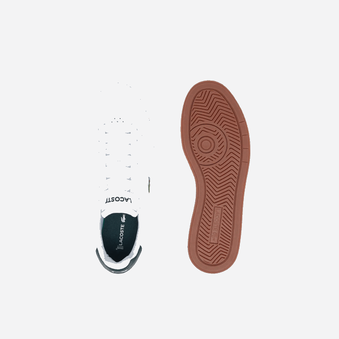 blanco y verde oscuro 1r5 VVL0A1910 hombres Lacoste tenis Graduate Pro de piel