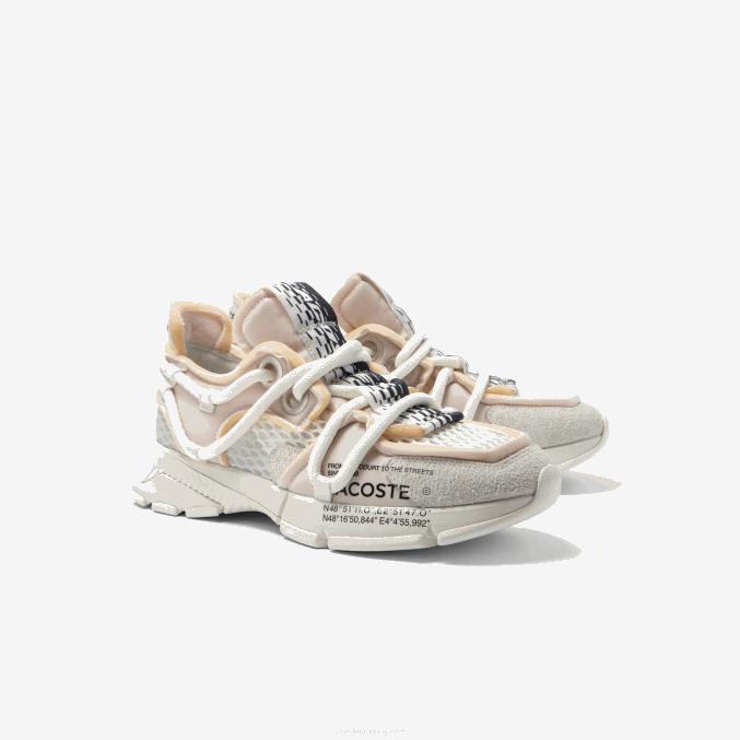 blanquecino 18c VVL0A1731 hombres Lacoste zapatillas deportivas l003 active runway textil