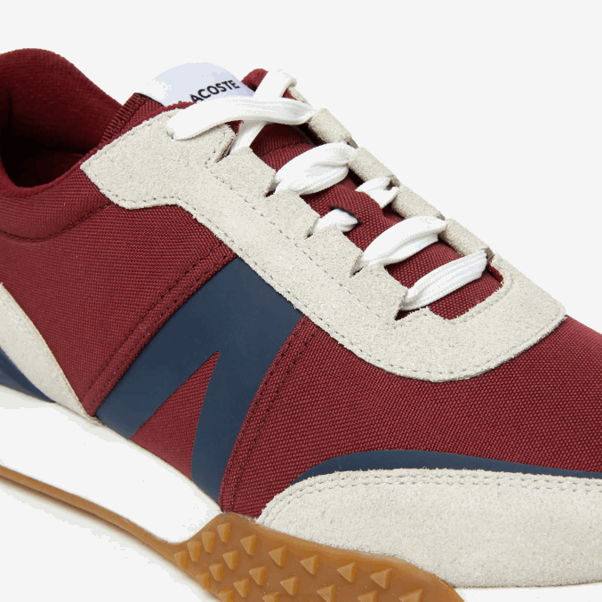 chicle azul marino gu1 VVL0A1781 hombres Lacoste Zapatillas de montaña l-spin deluxe de piel y textil para invierno