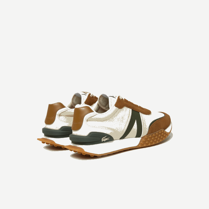 chicle bronceado tg5 VVL0A1782 hombres Lacoste Zapatillas de montaña l-spin deluxe de piel y textil para invierno