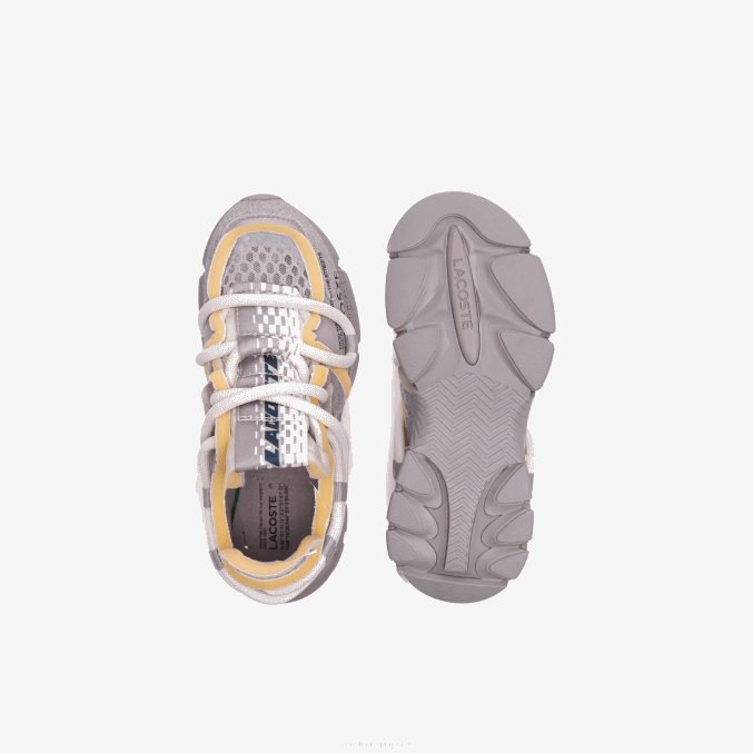 gris blanco 1e7 VVL0A1732 hombres Lacoste zapatillas deportivas l003 active runway textil