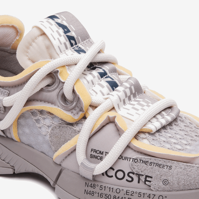gris blanco 1e7 VVL0A1732 hombres Lacoste zapatillas deportivas l003 active runway textil