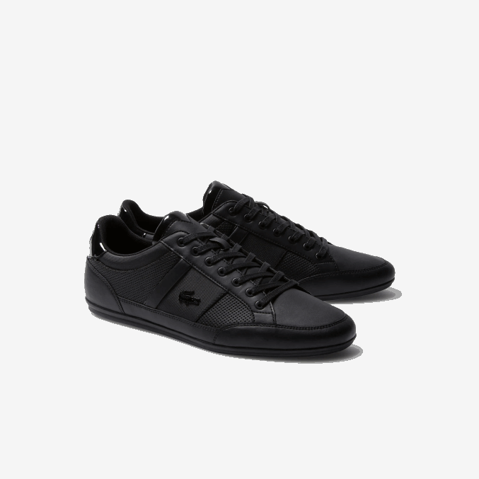 negro 02h VVL0A1711 hombres Lacoste tenis chaymon perforados