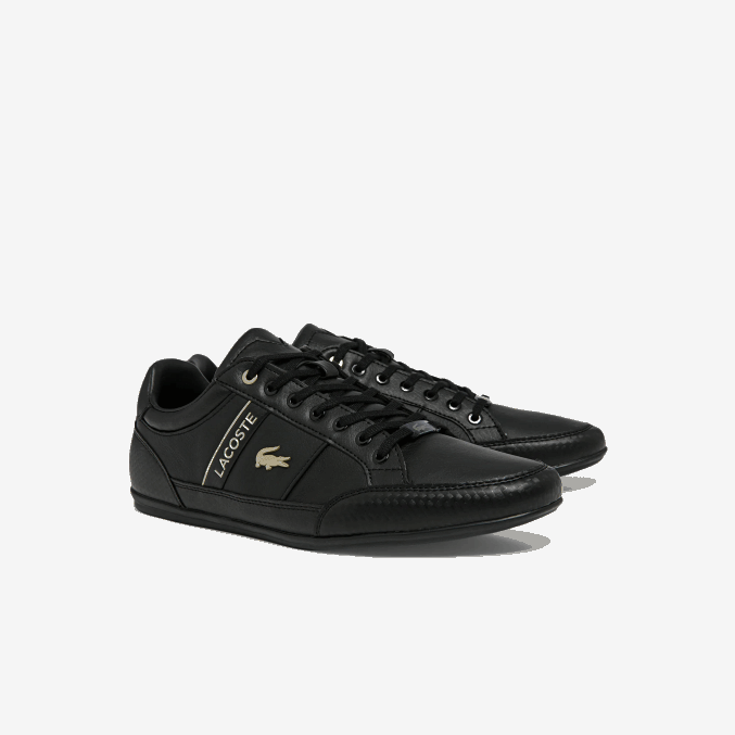 negro 02h VVL0A1833 hombres Lacoste zapatillas chaymon de piel y sintético