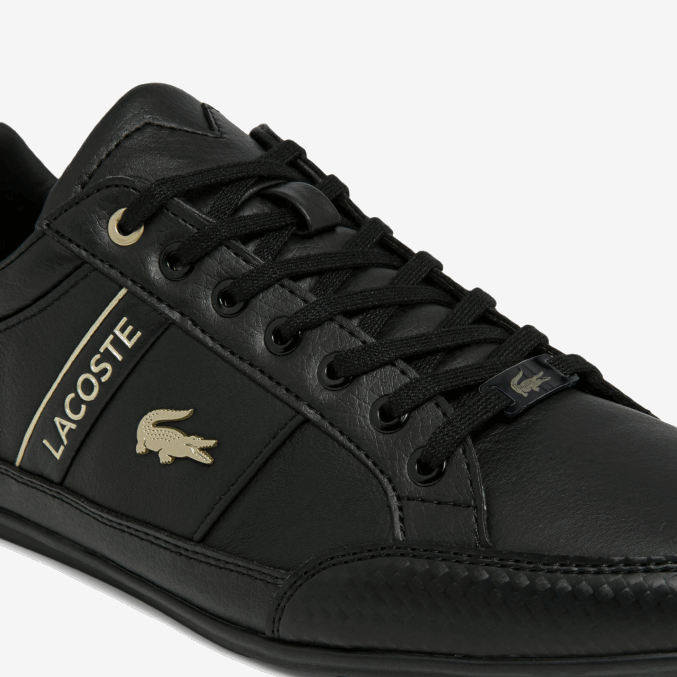 negro 02h VVL0A1833 hombres Lacoste zapatillas chaymon de piel y sintético