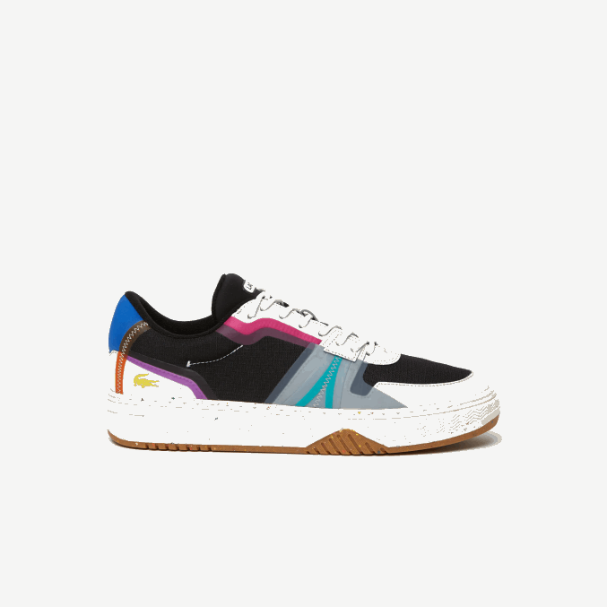 negro 02h VVL0A1850 hombres Lacoste zapatillas l001 eco sintética y textil color-block