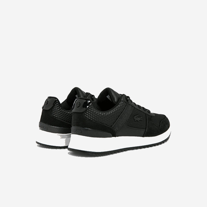 negro 02h VVL0A1906 hombres Lacoste zapatillas joggeur 2.0 de piel