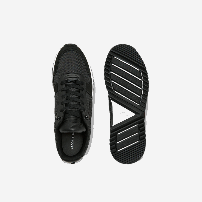 negro 02h VVL0A1906 hombres Lacoste zapatillas joggeur 2.0 de piel