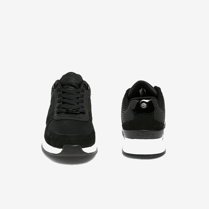 negro 02h VVL0A1906 hombres Lacoste zapatillas joggeur 2.0 de piel