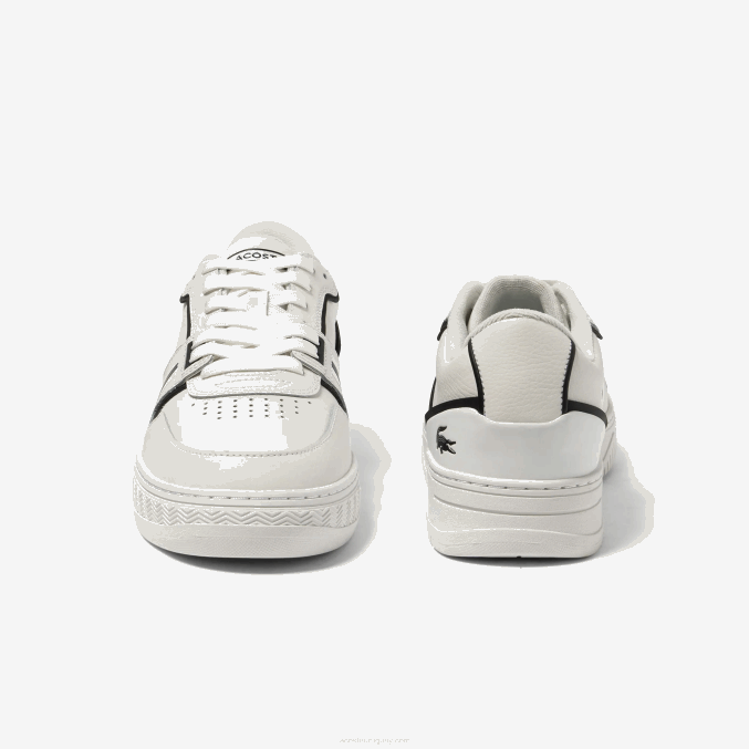 negro 147 VVL0A1725 hombres Lacoste zapatillas l001 basic de piel