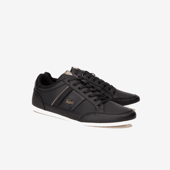 negro caqui 2h5 VVL0A1715 hombres Lacoste Deportivas chaymon de piel y material sintético