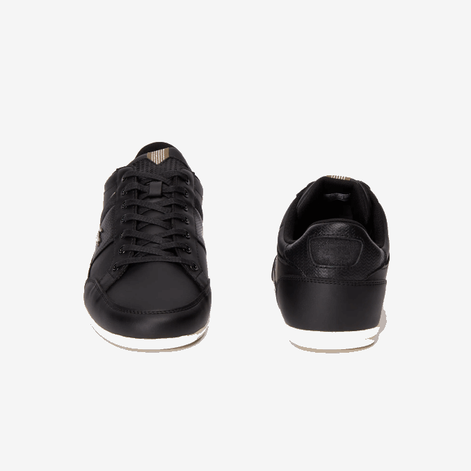 negro caqui 2h5 VVL0A1715 hombres Lacoste Deportivas chaymon de piel y material sintético