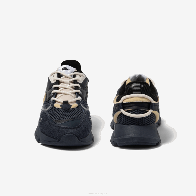 negro marino 075 VVL0A1693 hombres Lacoste tenis l003 neo textil