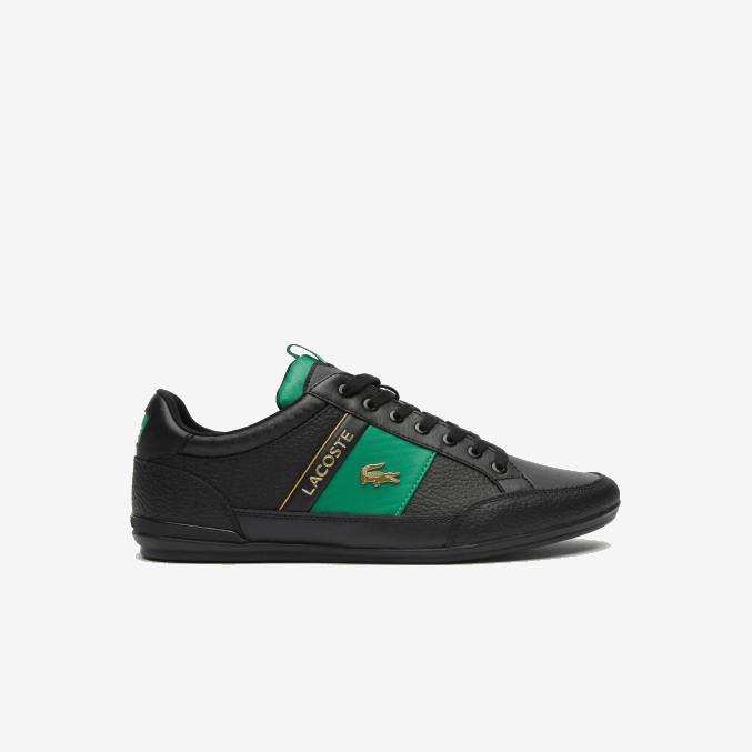 negro y verde 1b4 VVL0A1770 hombres Lacoste zapatillas chaymon de piel y fibra de carbono