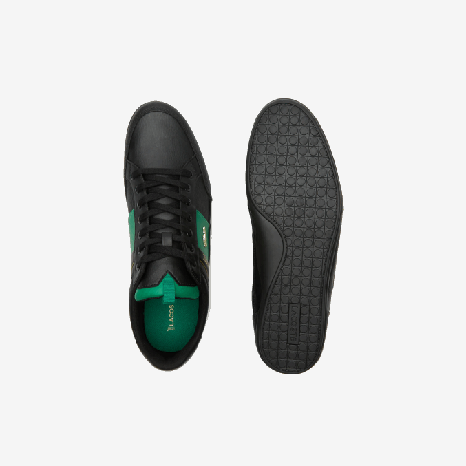 negro y verde 1b4 VVL0A1770 hombres Lacoste zapatillas chaymon de piel y fibra de carbono