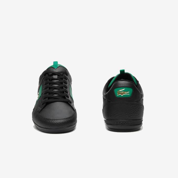 negro y verde 1b4 VVL0A1770 hombres Lacoste zapatillas chaymon de piel y fibra de carbono