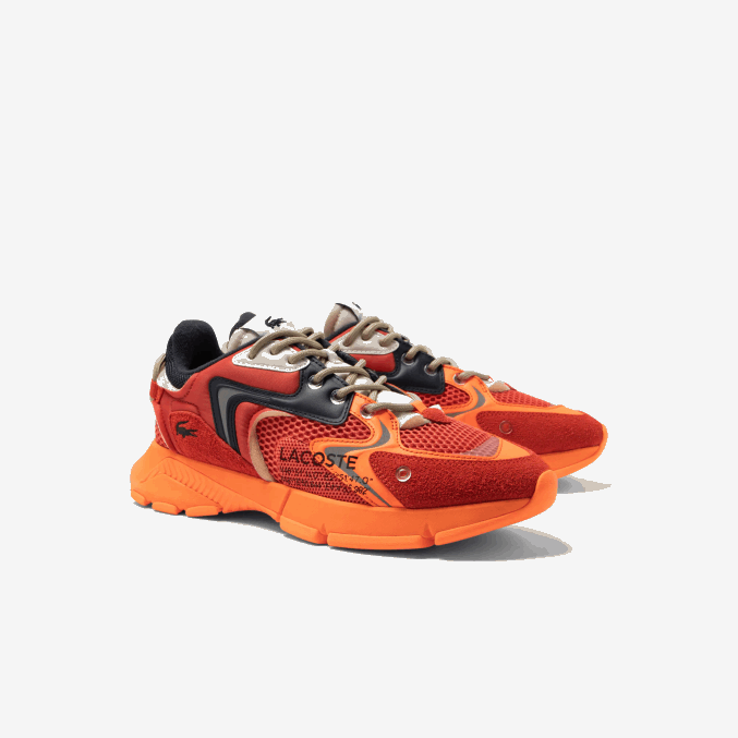 rojo naranja am1 VVL0A1692 hombres Lacoste tenis l003 neo textil