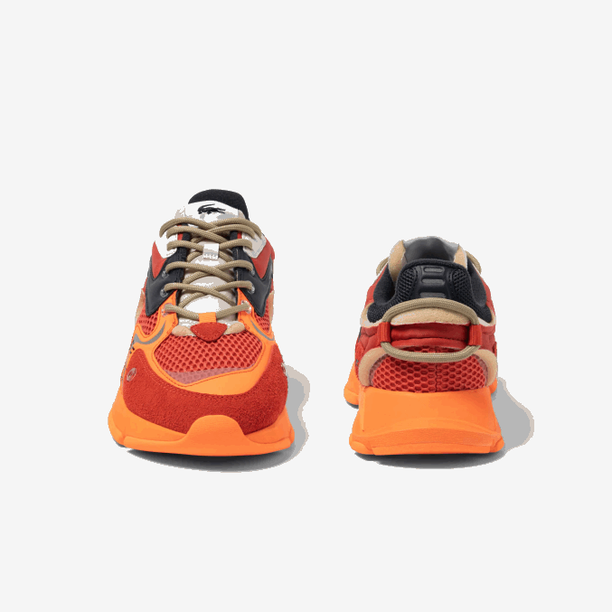 rojo naranja am1 VVL0A1692 hombres Lacoste tenis l003 neo textil